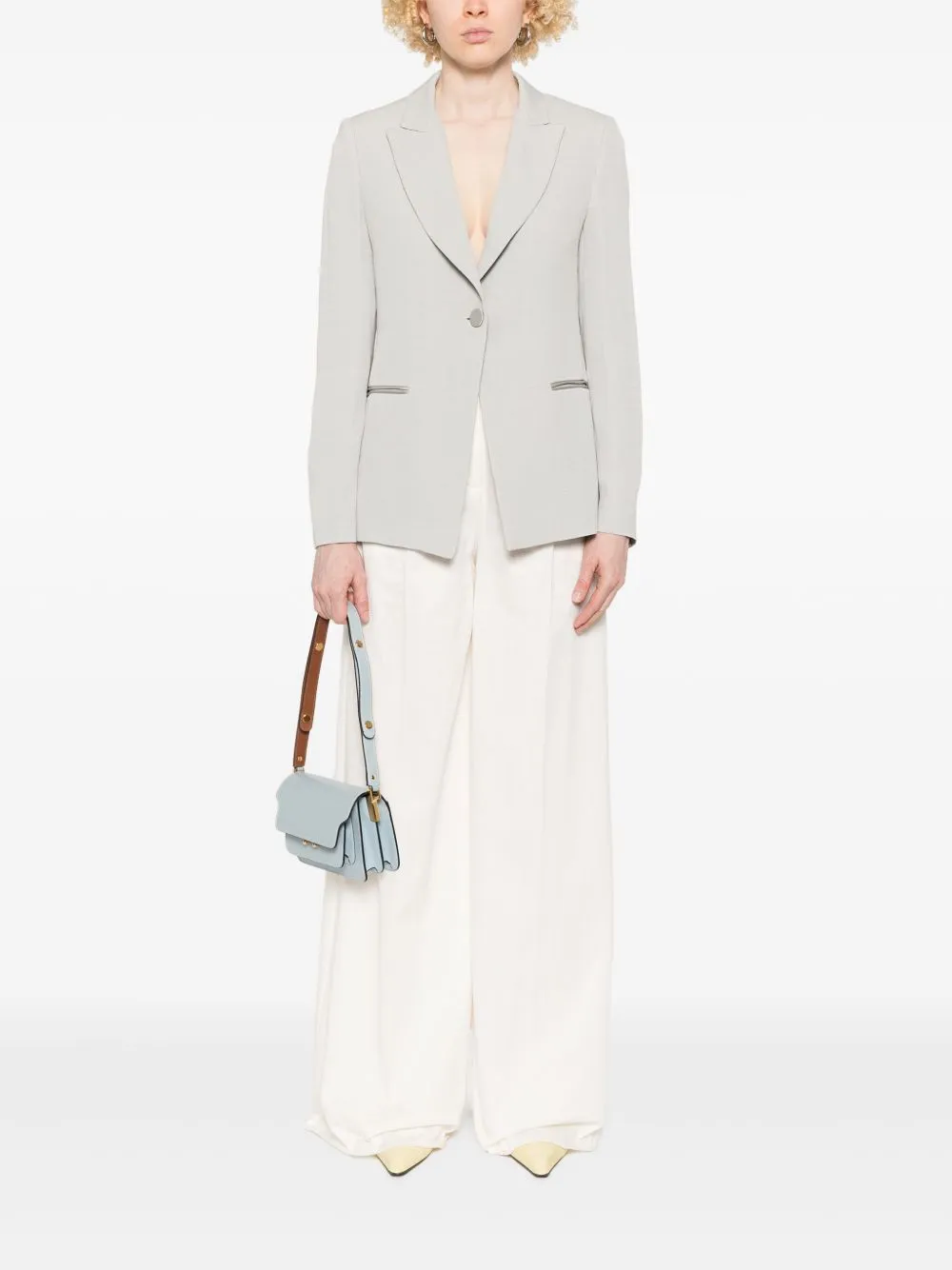 Single-breasted blazer jacket