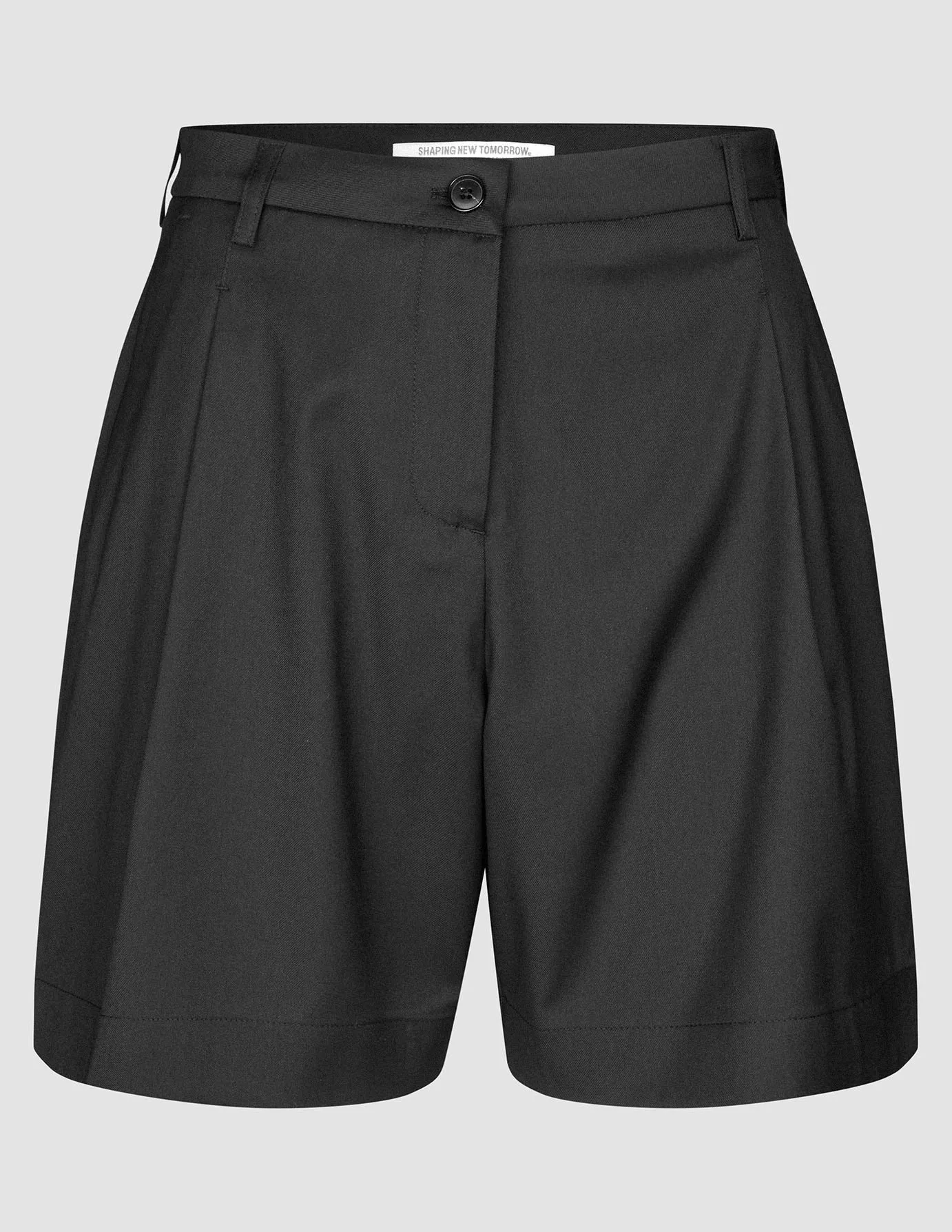 Skye Set Black Long Vest & Shorts