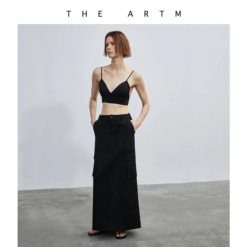 Soft Skin Cargo Maxi Skirt