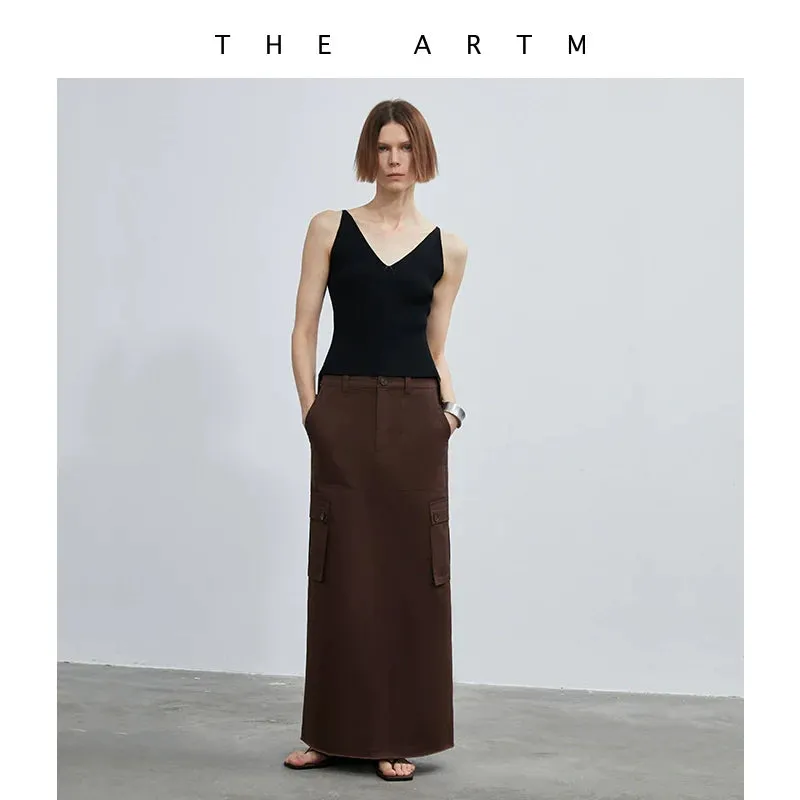 Soft Skin Cargo Maxi Skirt