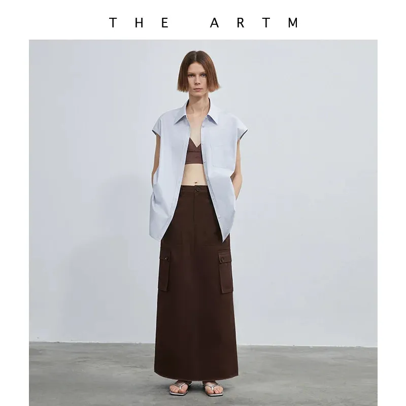 Soft Skin Cargo Maxi Skirt