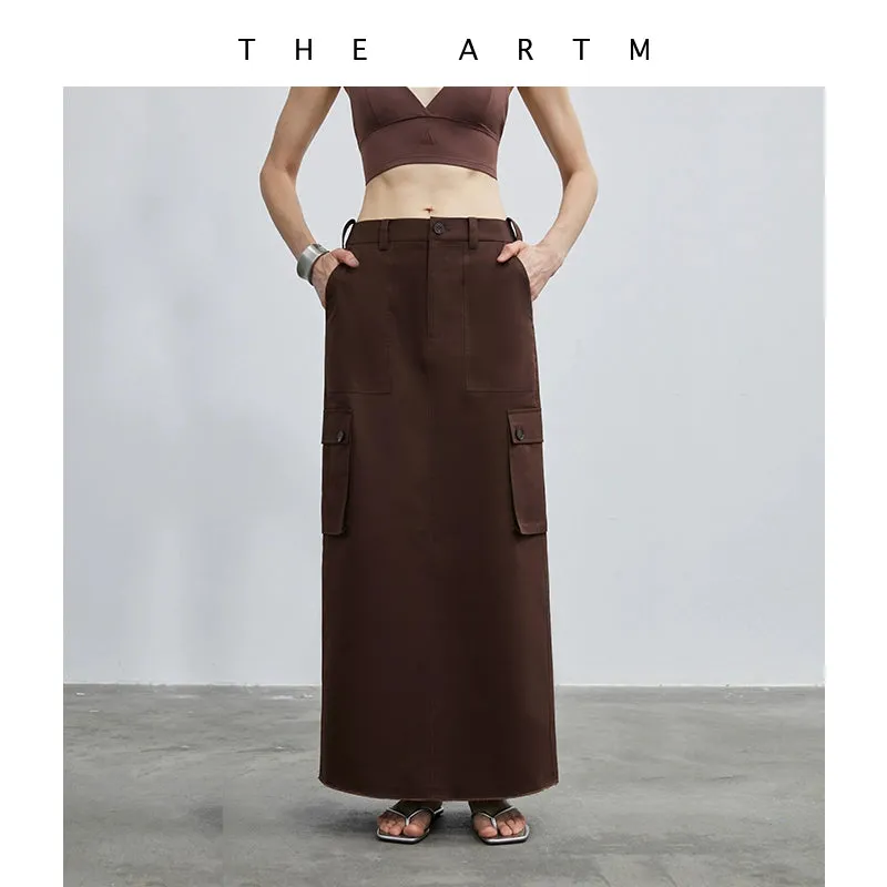 Soft Skin Cargo Maxi Skirt