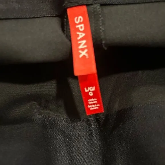 Spanx black 6 inch polished shorts size large brand new shapewear size Large