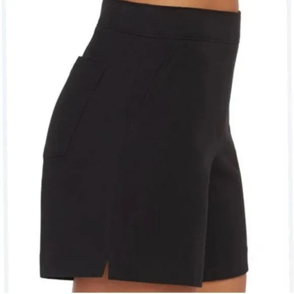 Spanx black 6 inch polished shorts size large brand new shapewear size Large
