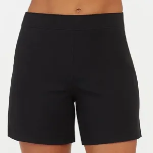 Spanx Large Shorts Polished 6&quot; On-the-Go Shorts in Classic Black NWT