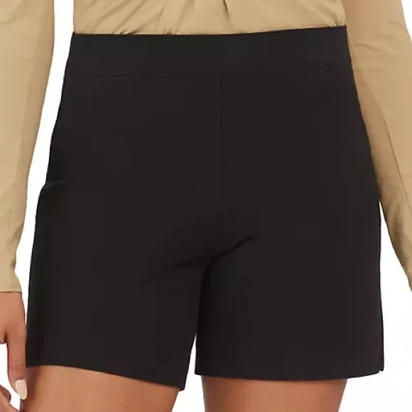 Spanx Large Shorts Polished 6&quot; On-the-Go Shorts in Classic Black NWT