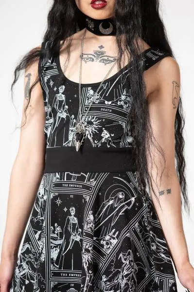 Spiritual Guide Skater Dress - Black -