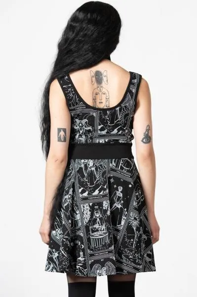 Spiritual Guide Skater Dress - Black -