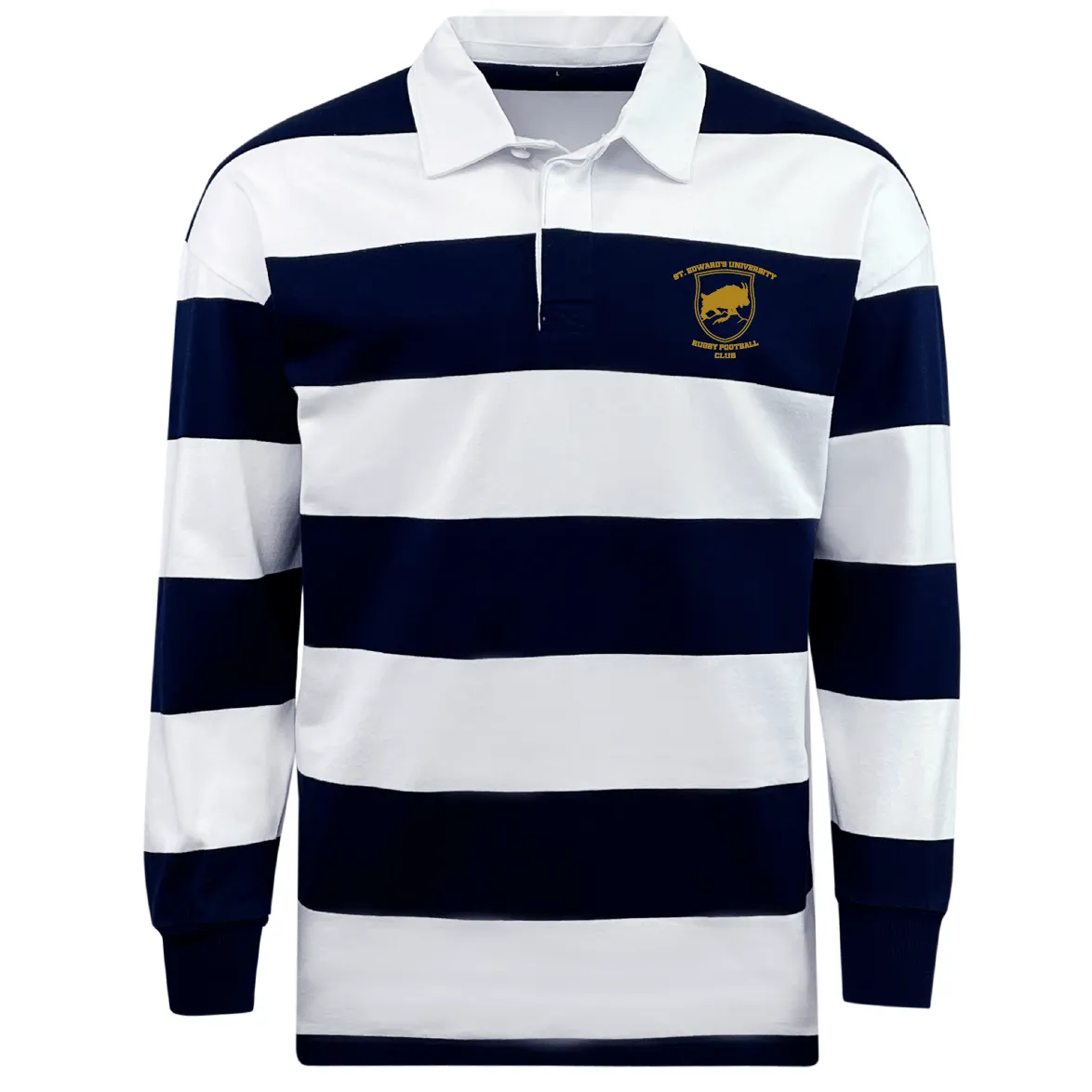 St Edwards University RFC Classic Long Sleeve Hooped Rugby Jersey