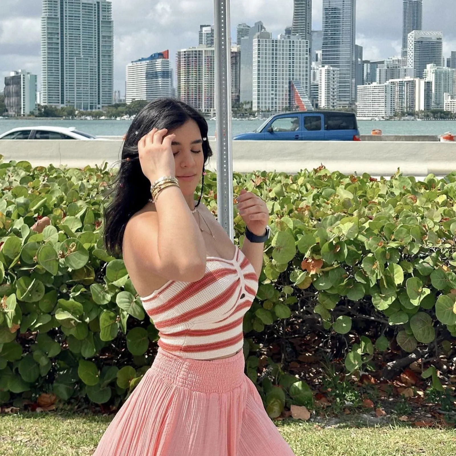 Striped Strapless Knit Bandeau Top for Casual Chic Looks