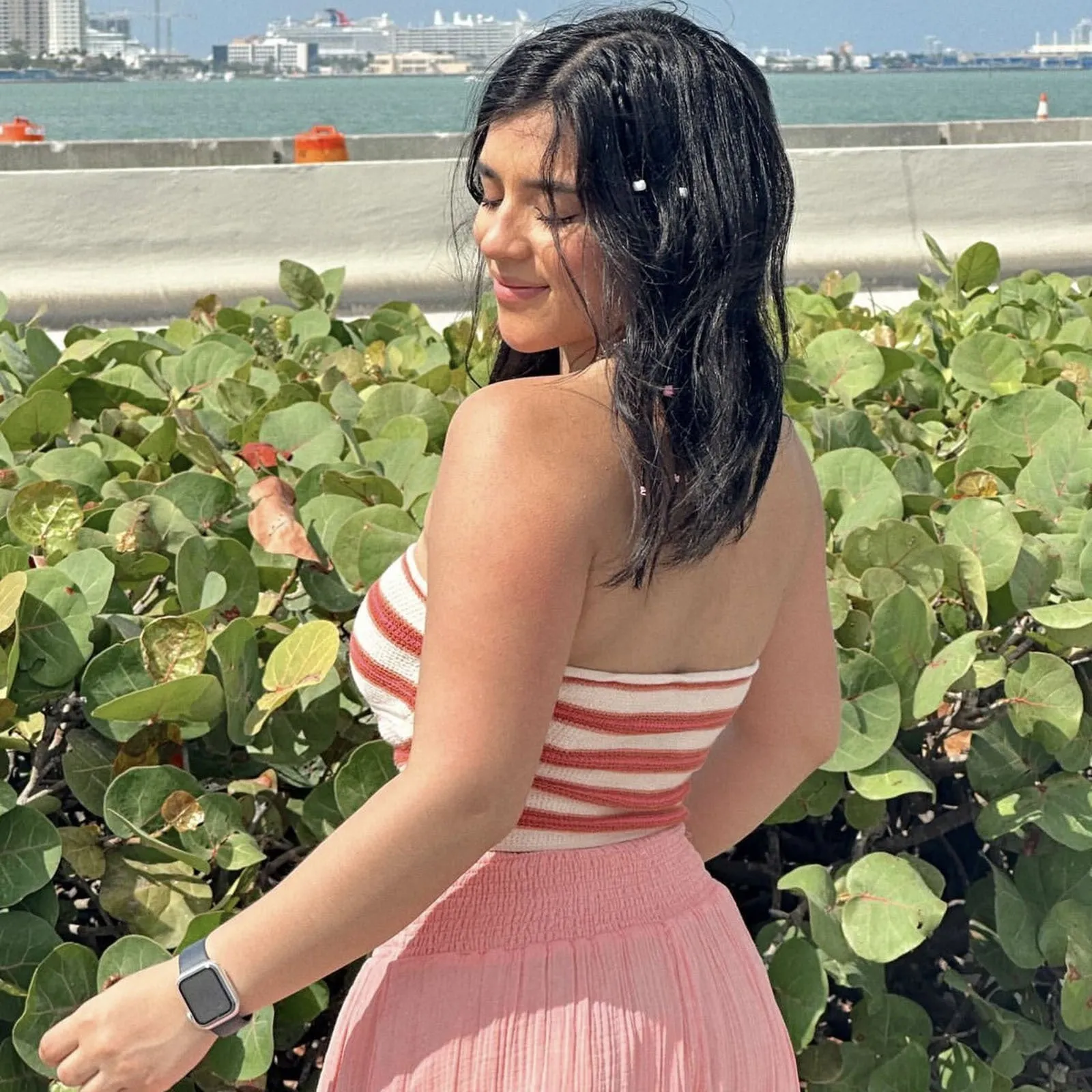 Striped Strapless Knit Bandeau Top for Casual Chic Looks