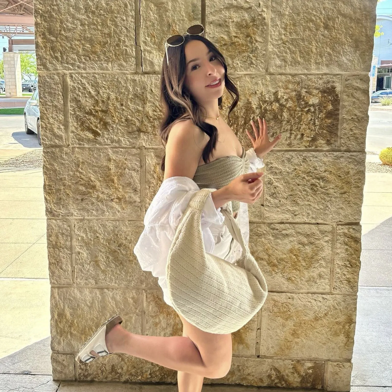 Striped Strapless Knit Bandeau Top for Casual Chic Looks