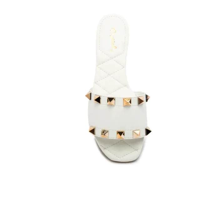 Studded Band Slide Sandal - Final Sale