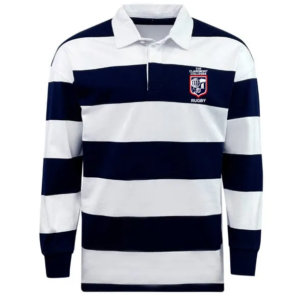 The Claremont Colleges Classic Long Sleeve Hooped Rugby Jersey