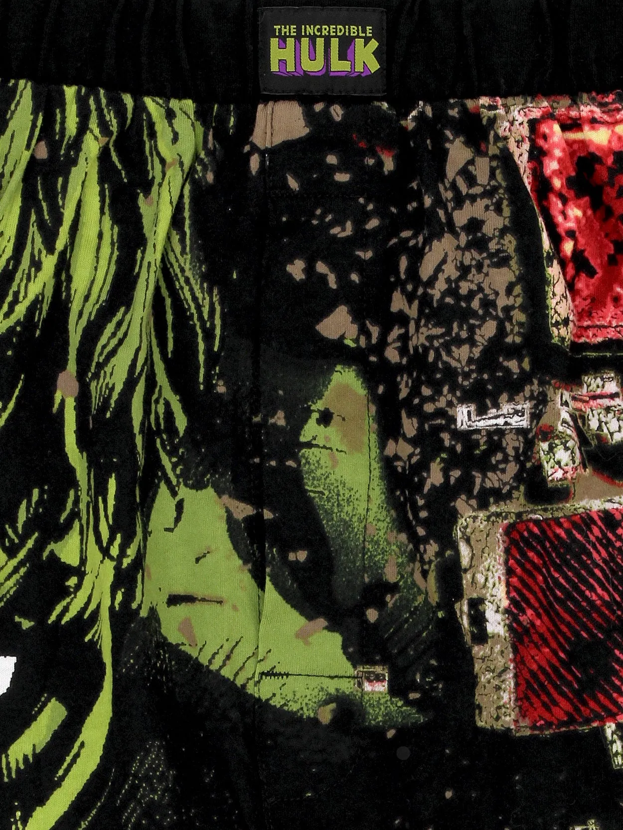 The Incredible Hulk Smash Brick Comic Style Boxer Shorts
