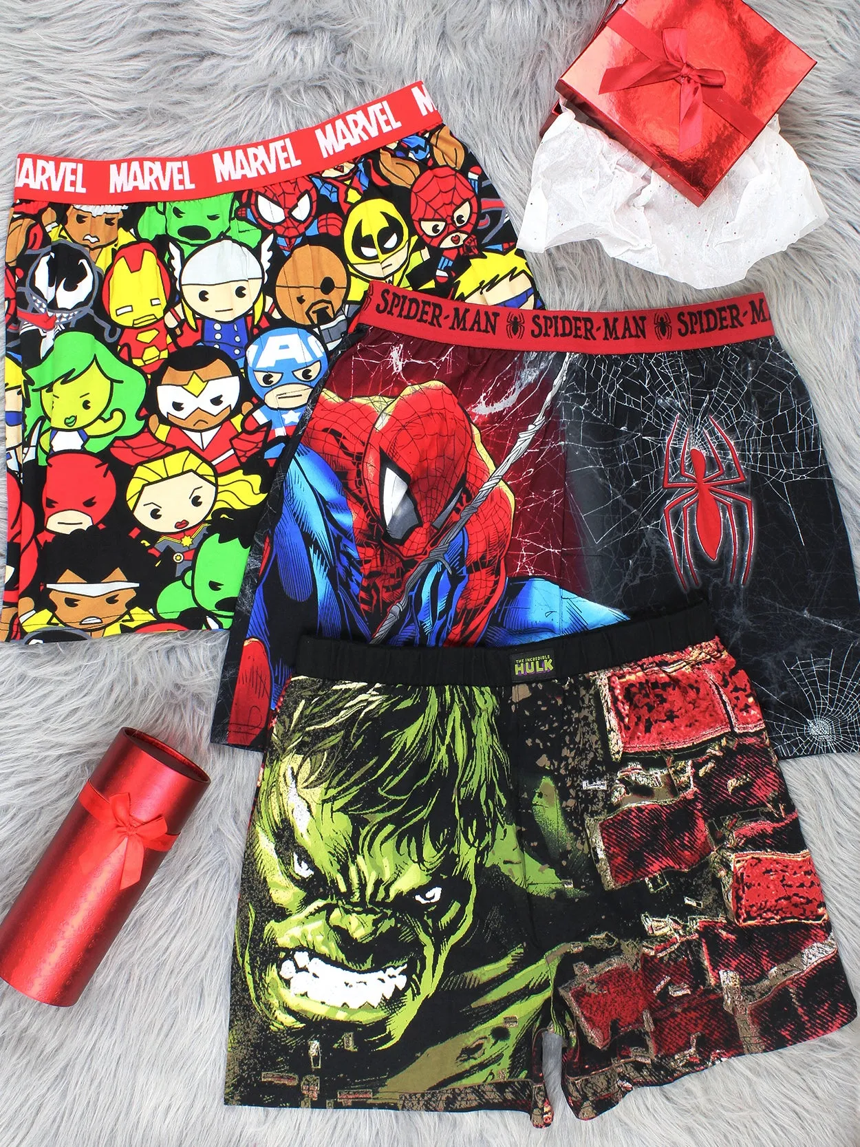 The Incredible Hulk Smash Brick Comic Style Boxer Shorts