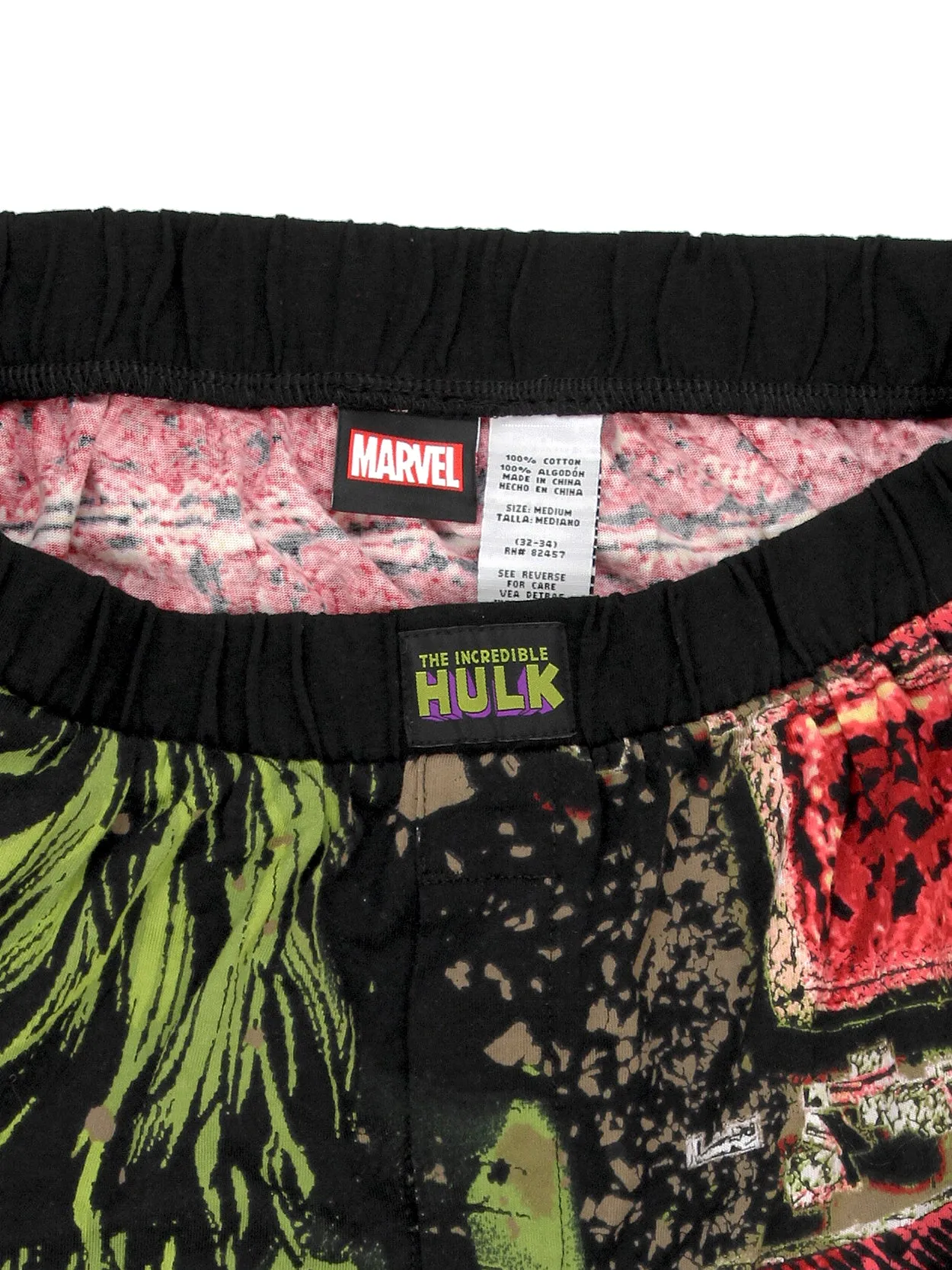 The Incredible Hulk Smash Brick Comic Style Boxer Shorts