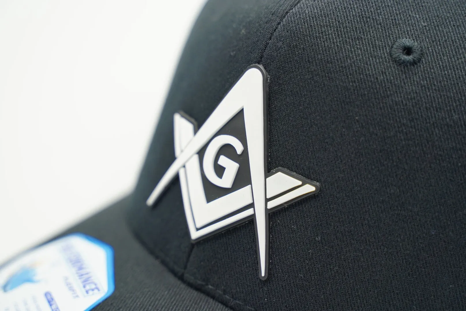 The Signum Cap - rubberized Square and Compass fitted caps