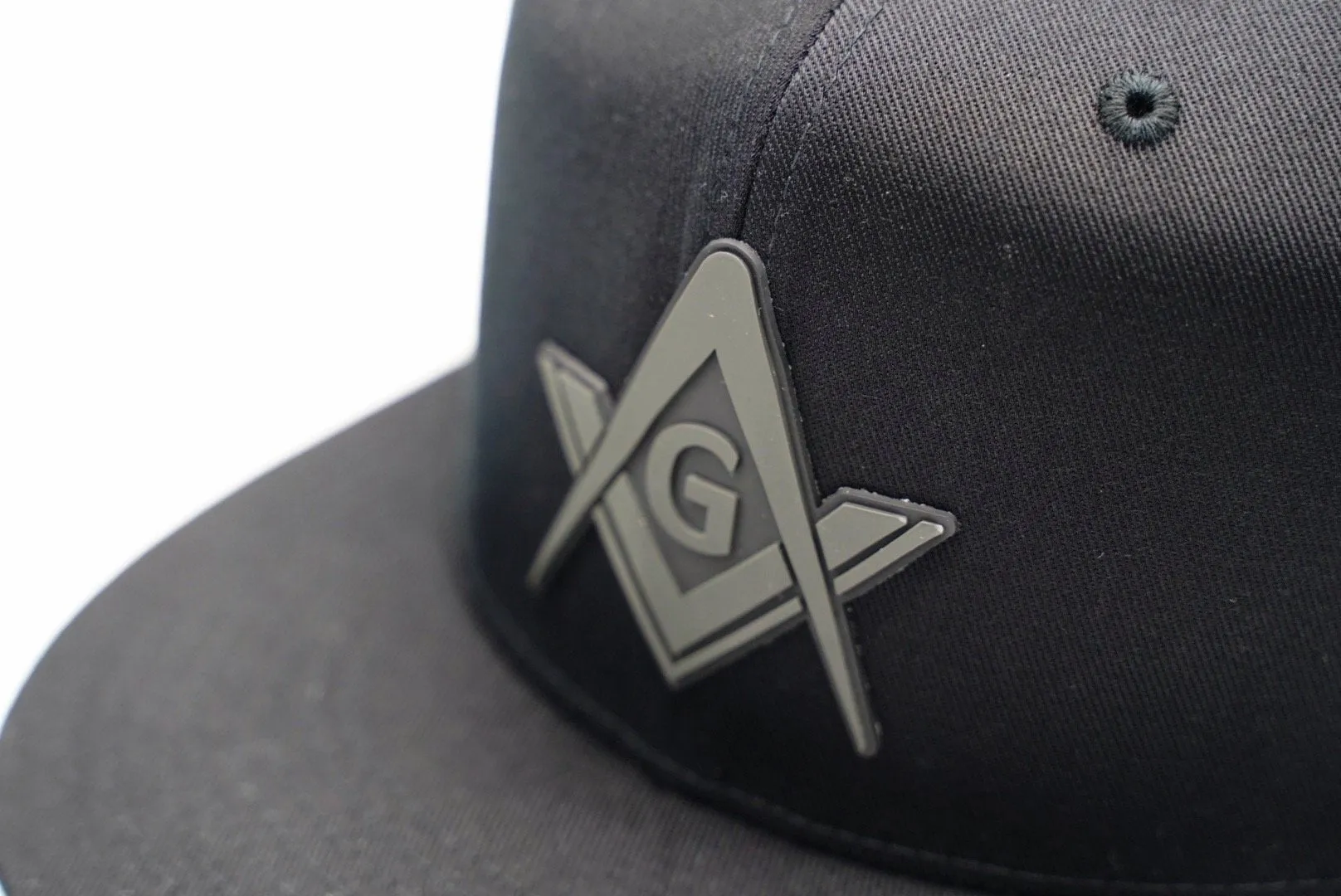The Signum Cap - rubberized Square and Compass fitted caps