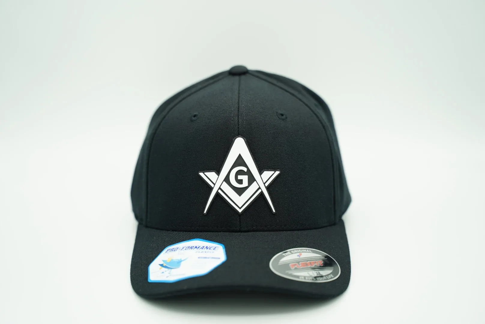 The Signum Cap - rubberized Square and Compass fitted caps