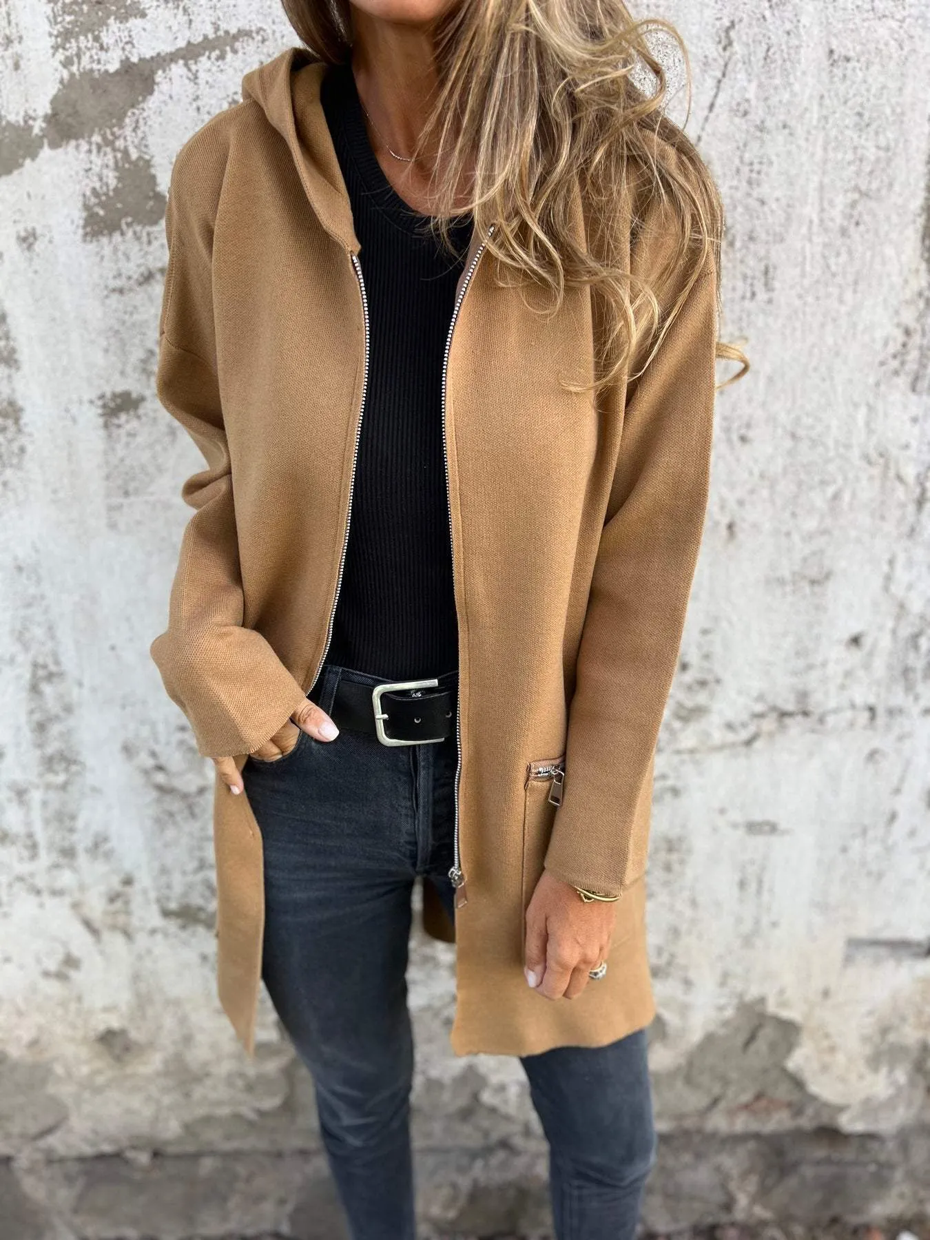 Theodora | Casual long-sleeved jacket with zipper