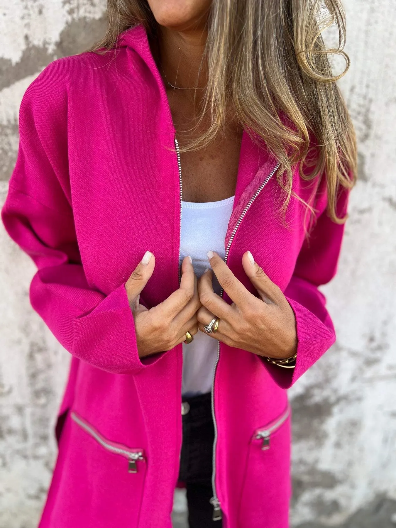 Theodora | Casual long-sleeved jacket with zipper