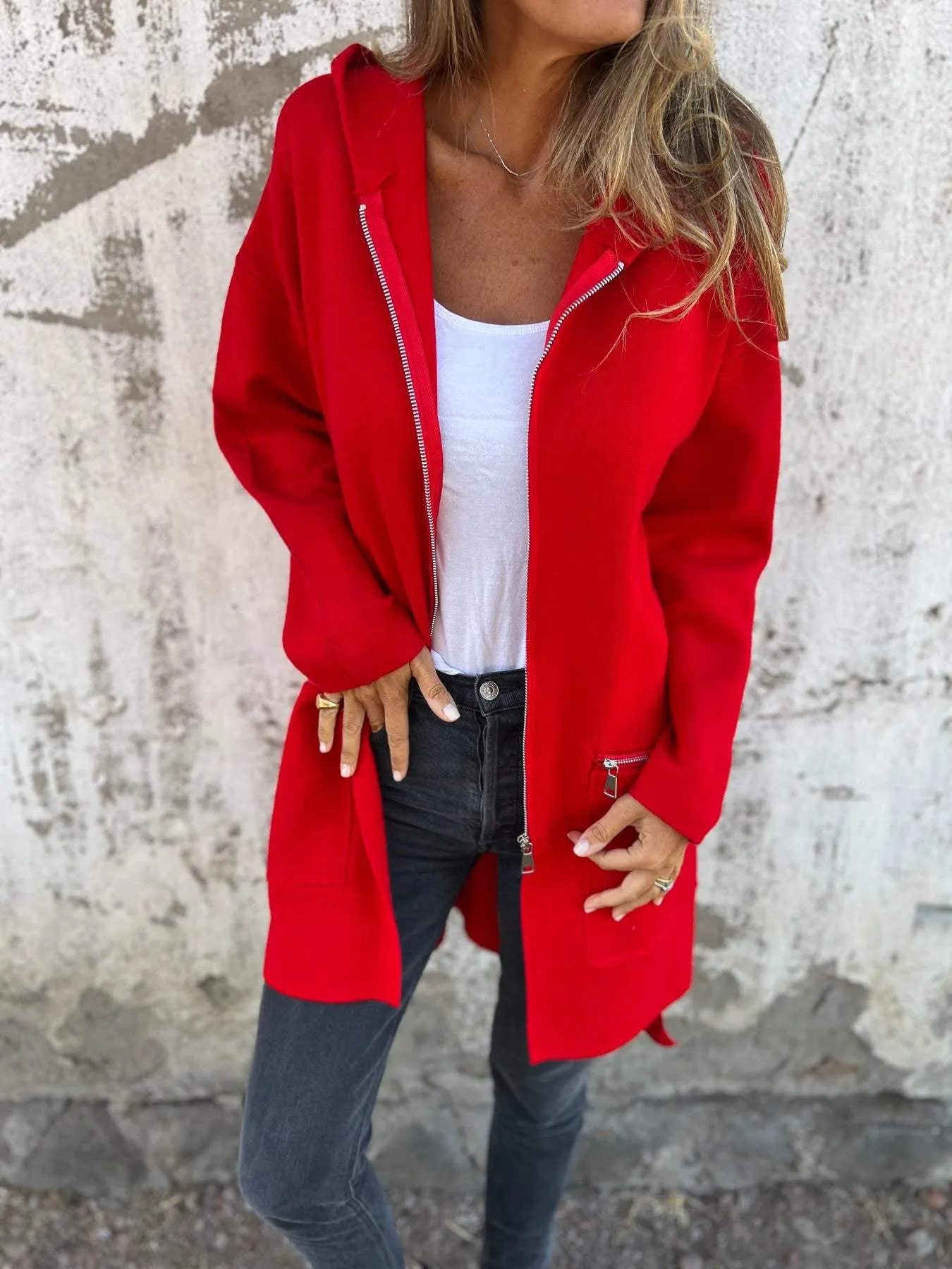 Theodora | Casual long-sleeved jacket with zipper
