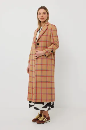 Tuesday Madison Coat - Biscuit Check