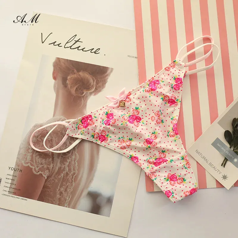 Underwear Women Low Waist and Fun Lingerie Sexy Ladies Panties G-String Comfortable and Breathable Ropa Interior Femenina