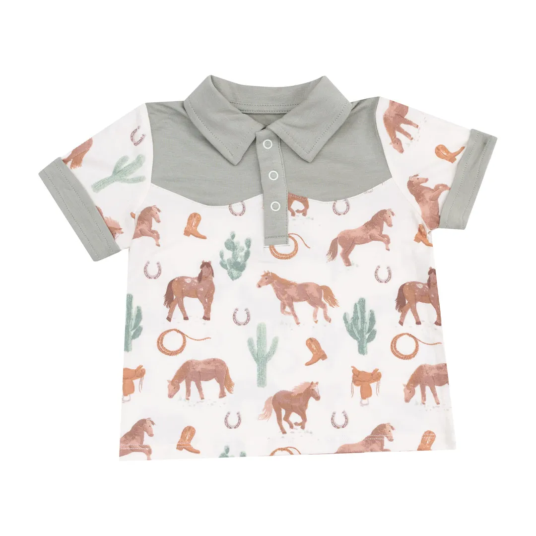 Uni Cowboy Polo & Short Set