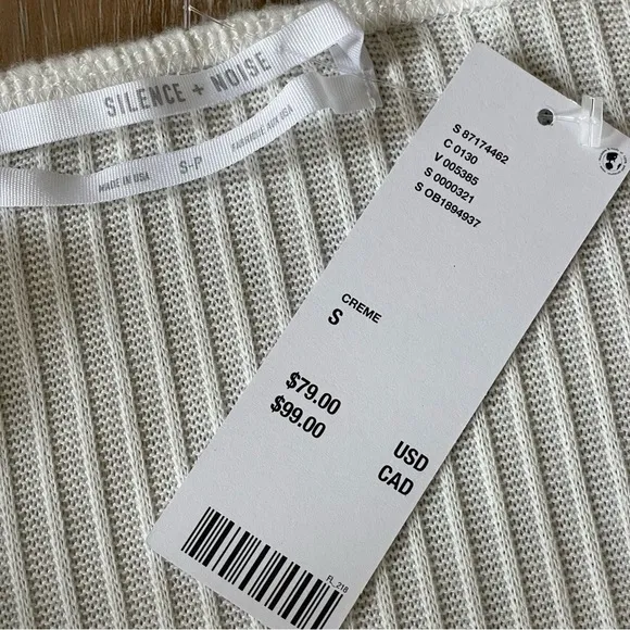 Urban Outfitters Silence   Noise Cookie Cozy Off-The-Shoulder Midi Dress