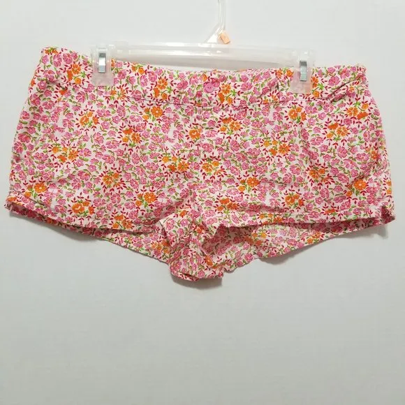 Victoria's Secret PINK shorts Medium floral print side split sleep lounge pj