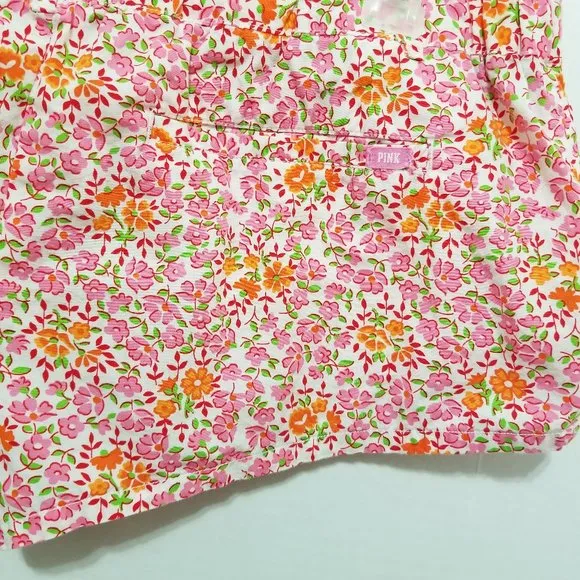 Victoria's Secret PINK shorts Medium floral print side split sleep lounge pj