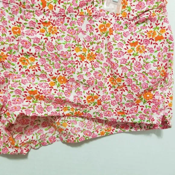 Victoria's Secret PINK shorts Medium floral print side split sleep lounge pj