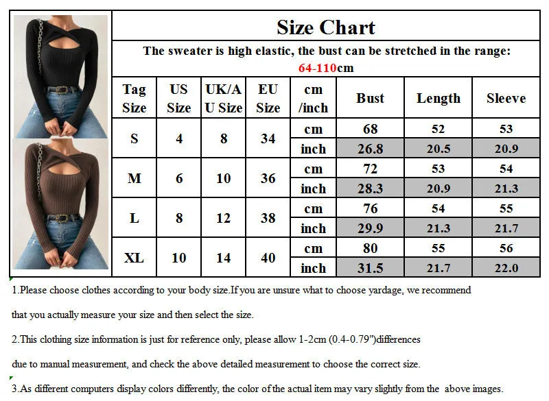 Women's New Style Irregular Hollowed Out Knotted Pullover Sweater, Fashionable Knitted Top. C241025-2