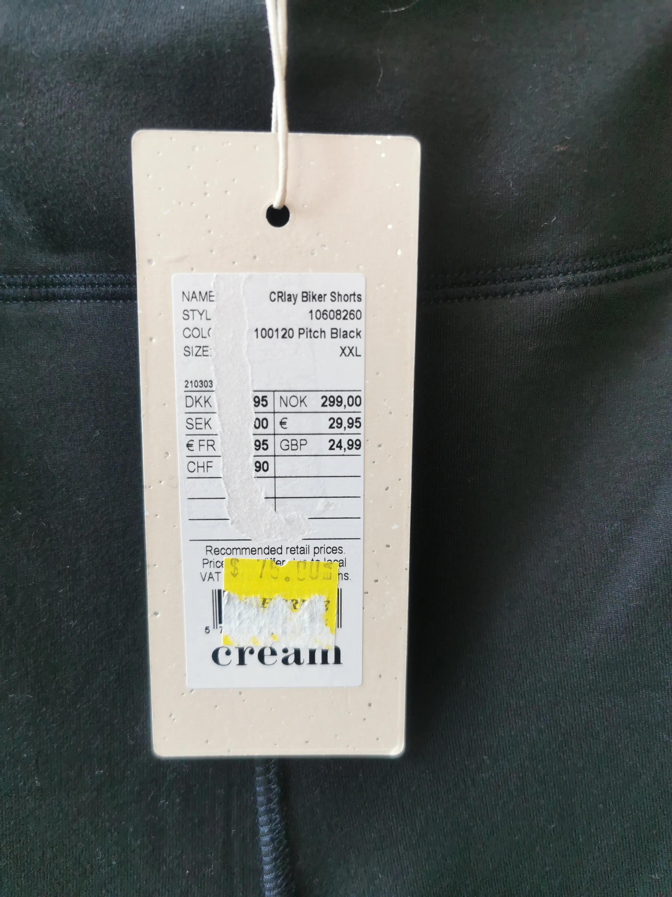WOMENS PLUS SIZE XXL (18/20) - CREAM, Buttery Soft, Black Athletic Shorts NWT B58