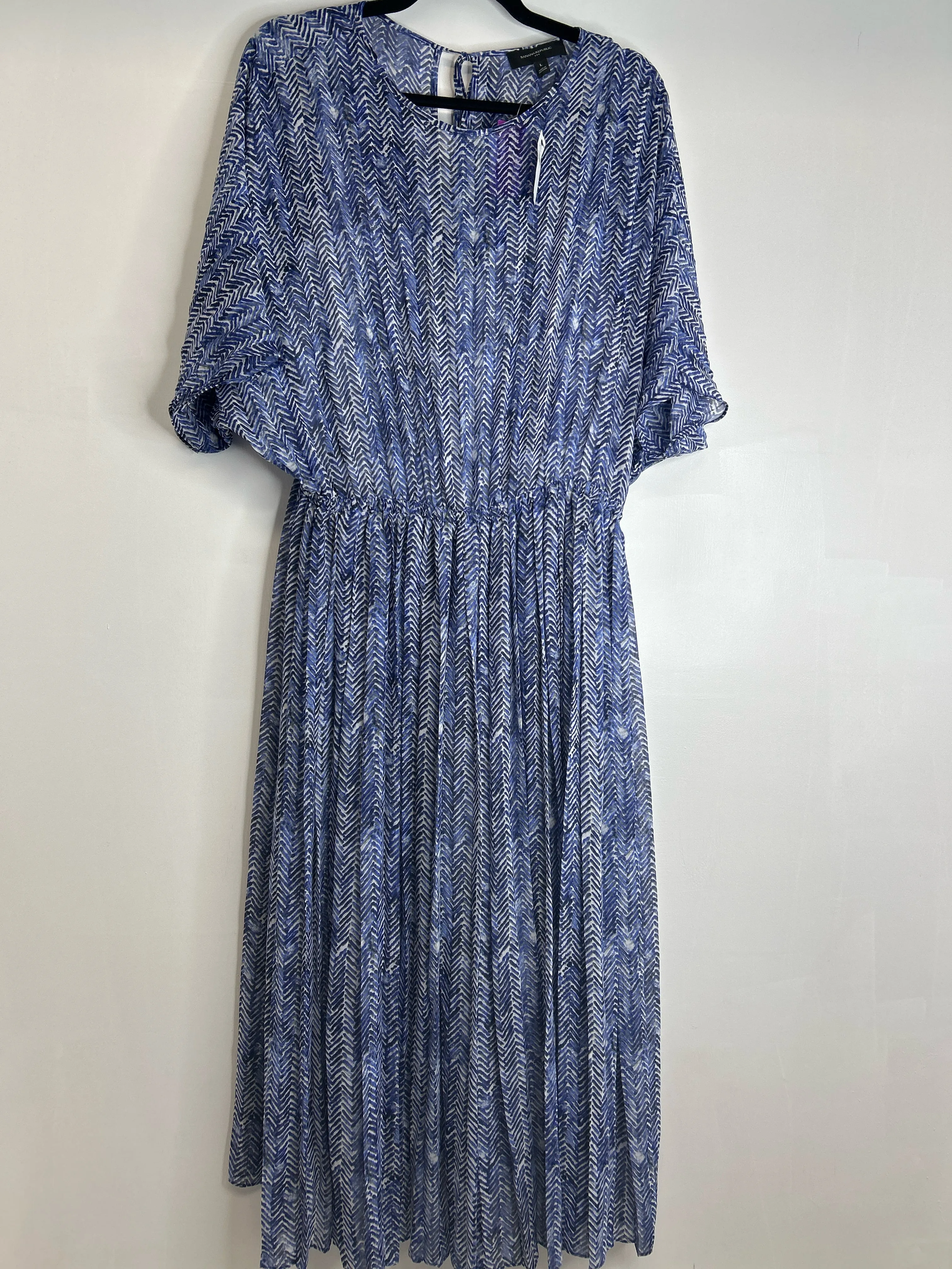 Womens Size Lg Misses Blue Banana Republic NWT Dress