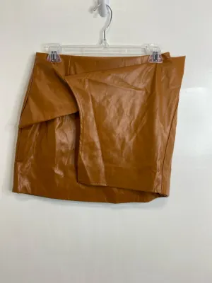 Womens Size Lg Misses Brown &merci Skirt