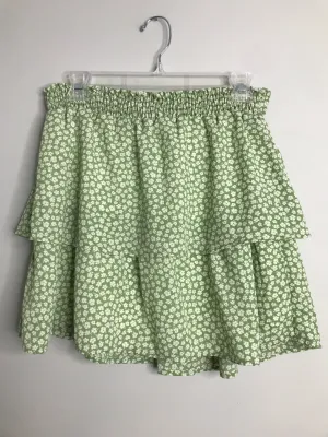 Womens Size Lg Misses Green Altar'd State Skirt
