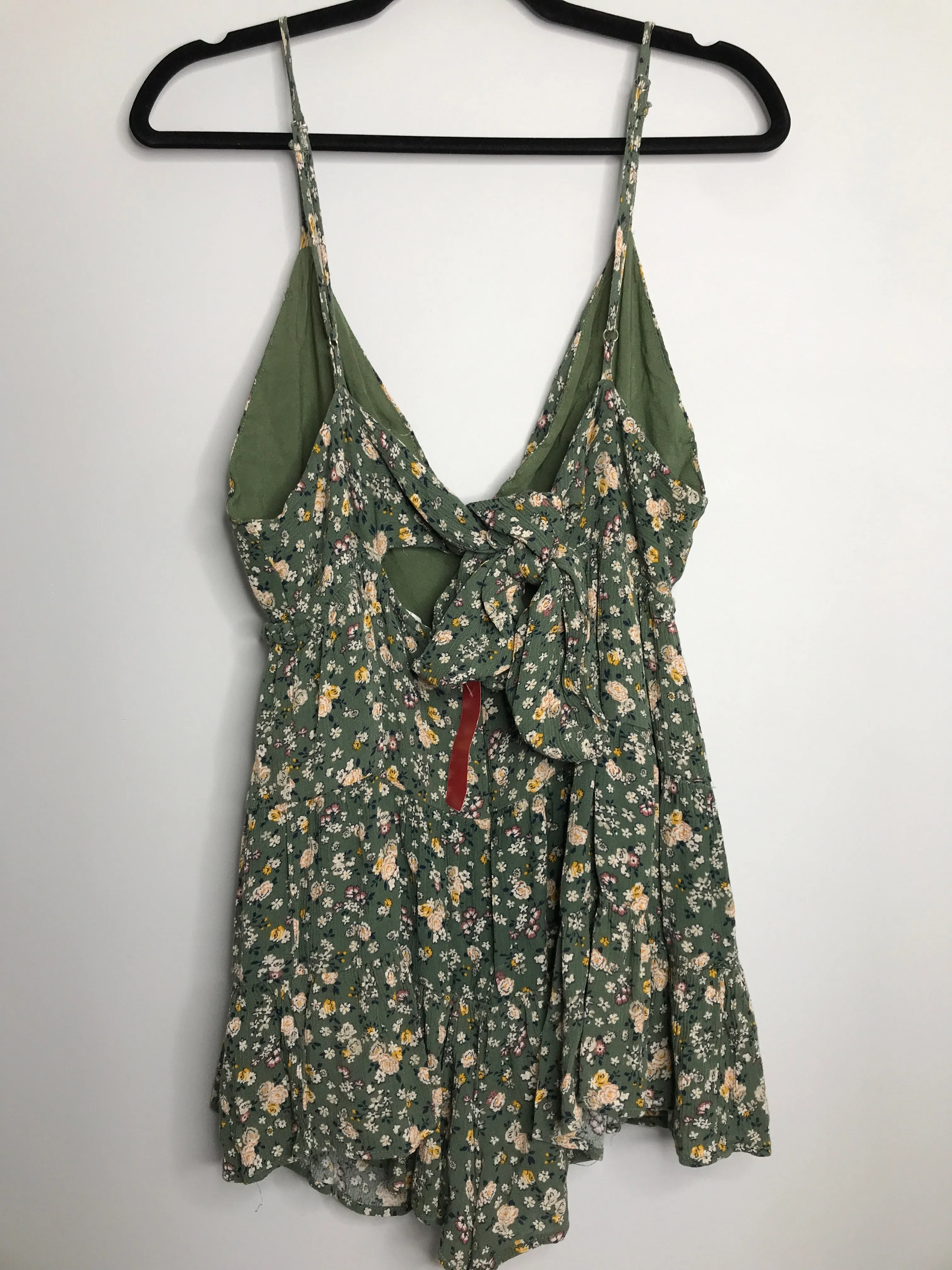 Womens Size Lg Misses Green Storia Romper