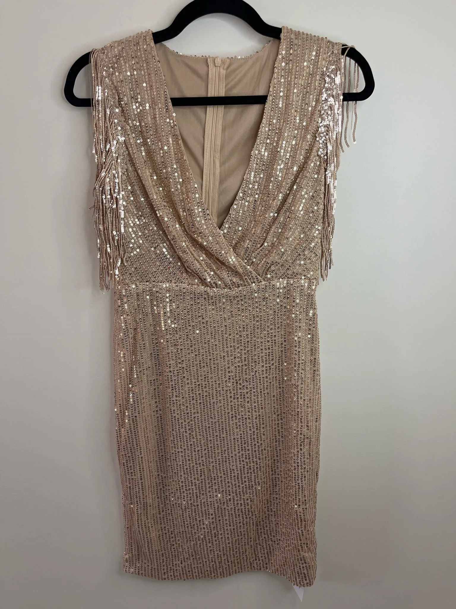 Womens Size Sm Misses Gold D&M NWT Dress