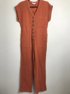 Womens Size Sm Misses Orange Madewell Romper