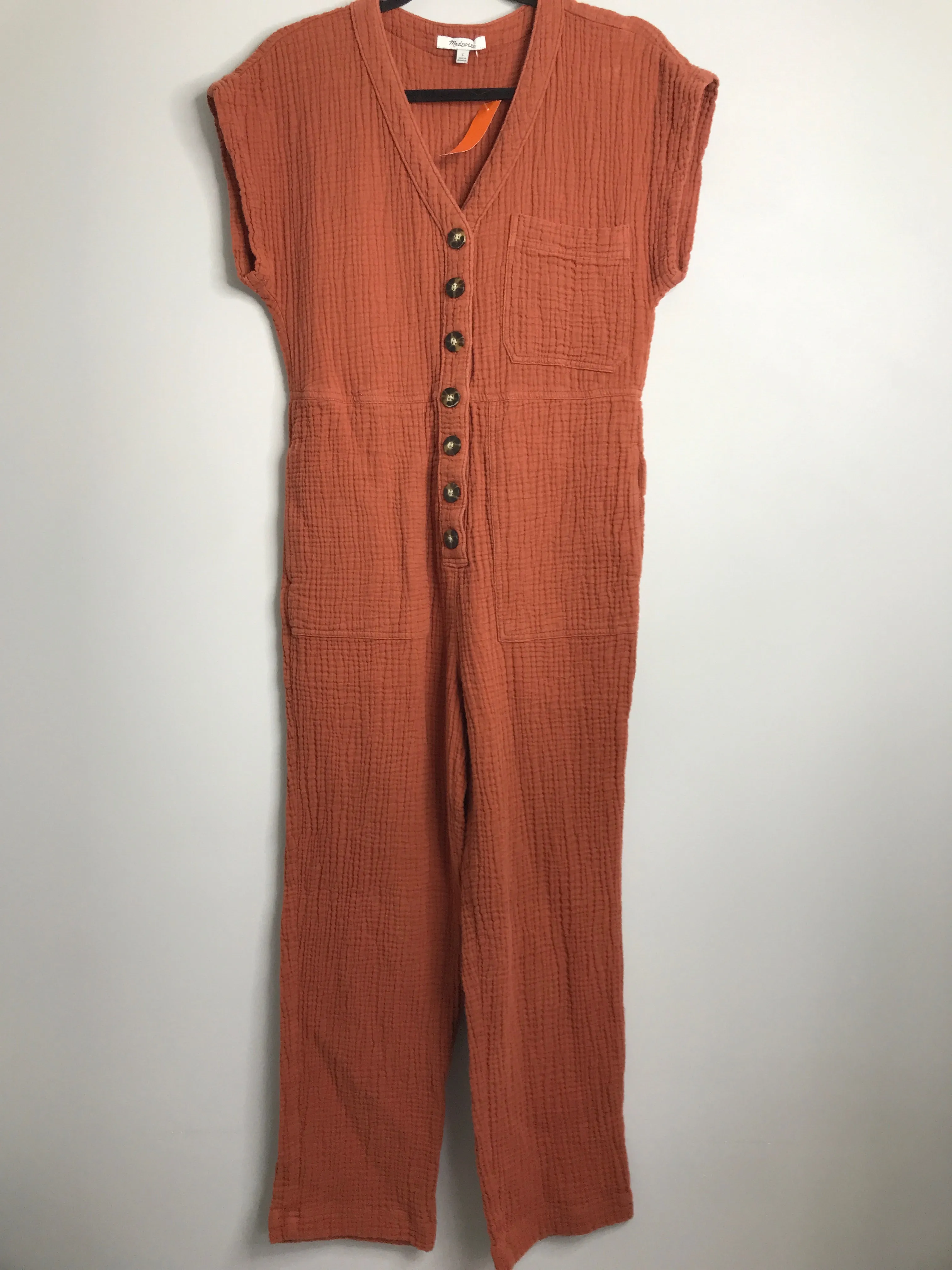 Womens Size Sm Misses Orange Madewell Romper