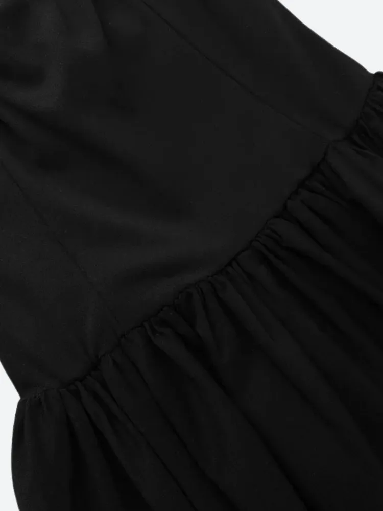 Y2K Plunge Neck Midi Dress