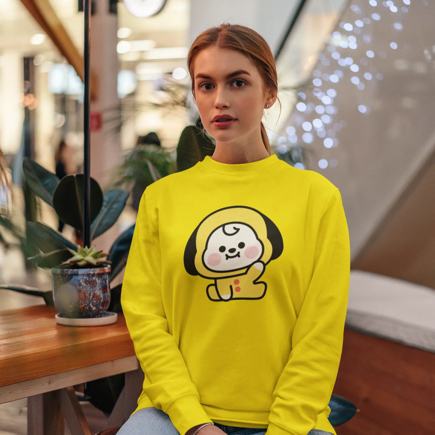 Yellow Chimmy Sweatshirt | BTS BT21 Merchandise