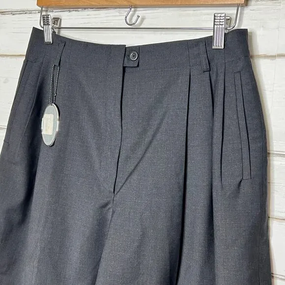Zanella Katherine Pleated Dress Shorts Black Size 12