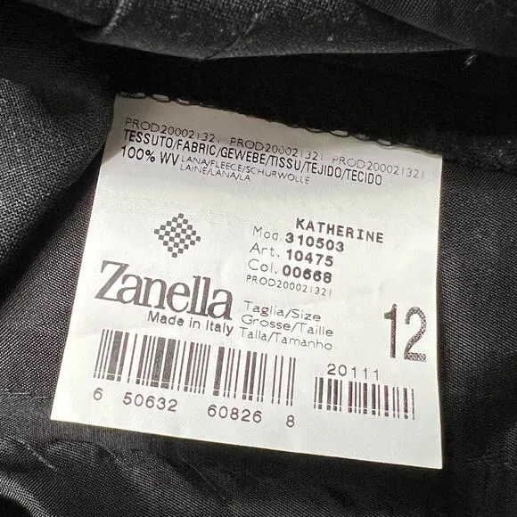 Zanella Katherine Pleated Dress Shorts Black Size 12
