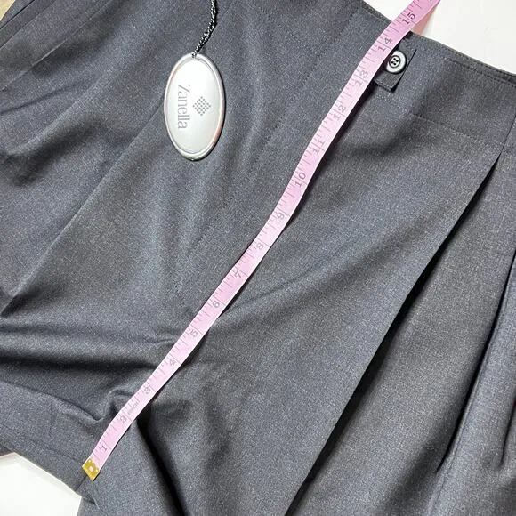 Zanella Katherine Pleated Dress Shorts Black Size 12