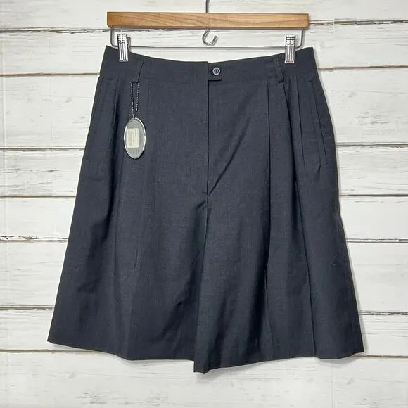 Zanella Katherine Pleated Dress Shorts Black Size 12