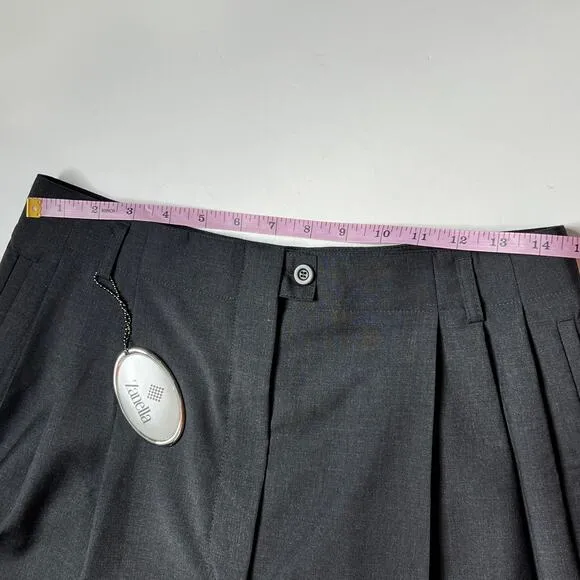 Zanella Katherine Pleated Dress Shorts Black Size 12